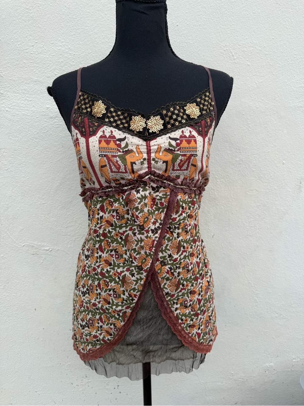 Vintage Hazel cotton boho fairy tank top